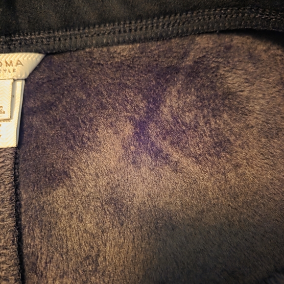 Sonoma Black Fleece Lined Leggings NWT - Picture 7 of 9